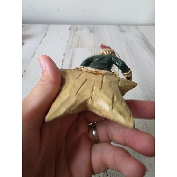 Vintage applause Santa star painting ornament unique Xmas tree - Picture 6 of 9